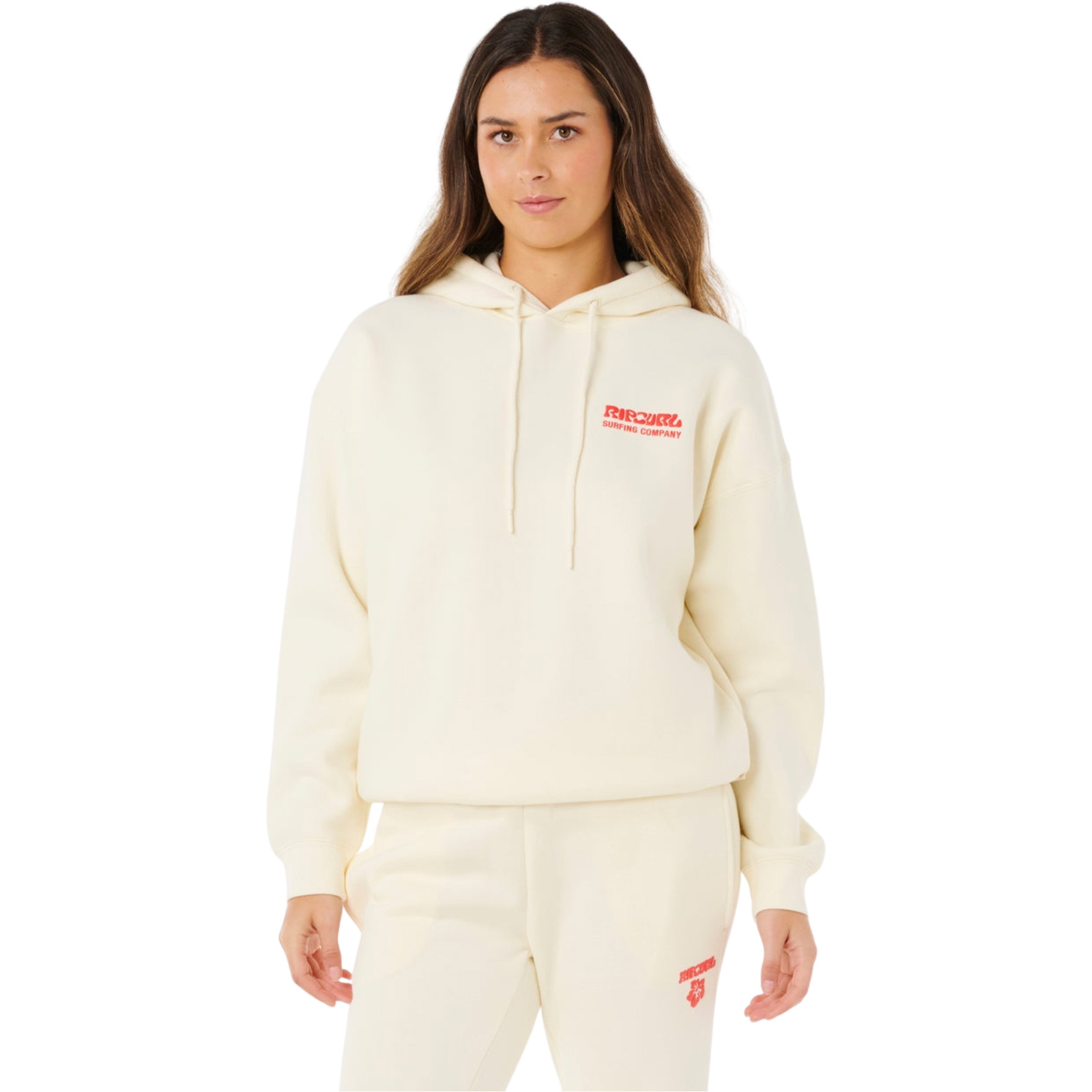 2026 Rip Curl Womens Surf Puff Heritage Hoodie 06AWFL - Cayenne